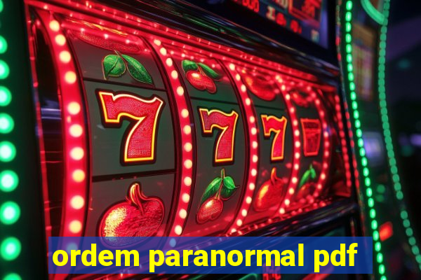 ordem paranormal pdf