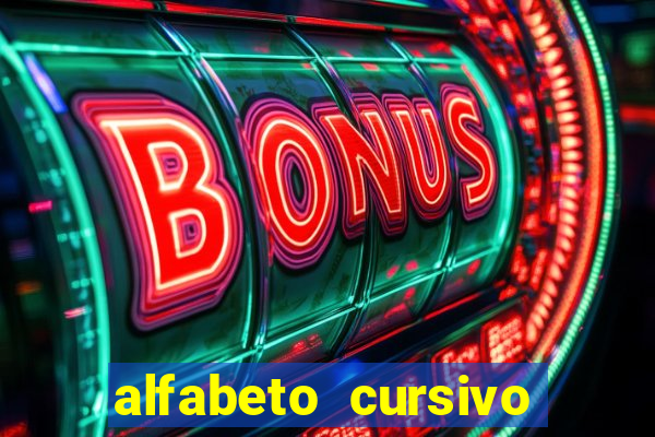 alfabeto cursivo para treinar caligrafia