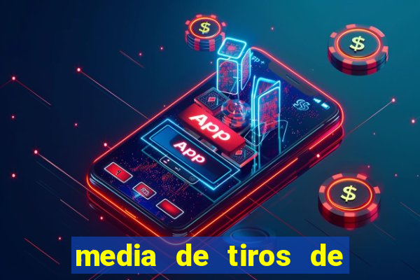 media de tiros de meta por jogo