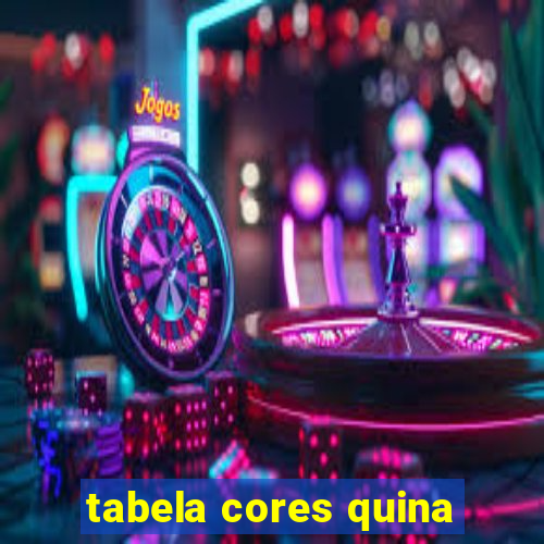 tabela cores quina