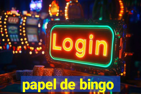 papel de bingo