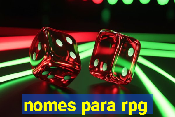 nomes para rpg