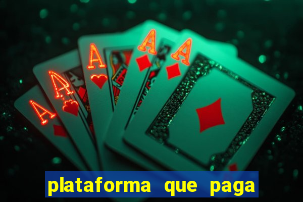 plataforma que paga no cadastro fortune tiger