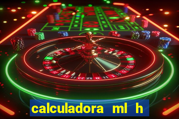 calculadora ml h para mcg kg min